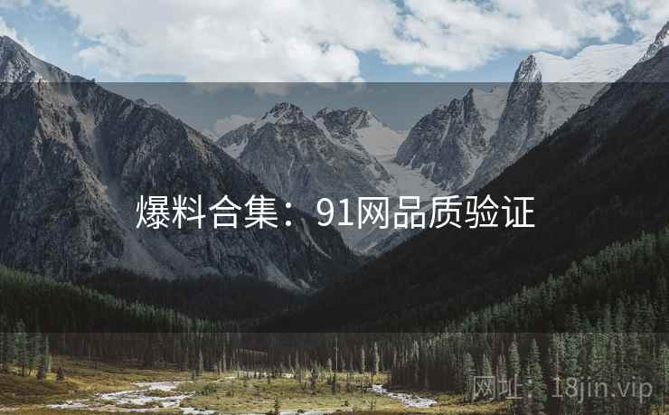 爆料合集：91网品质验证